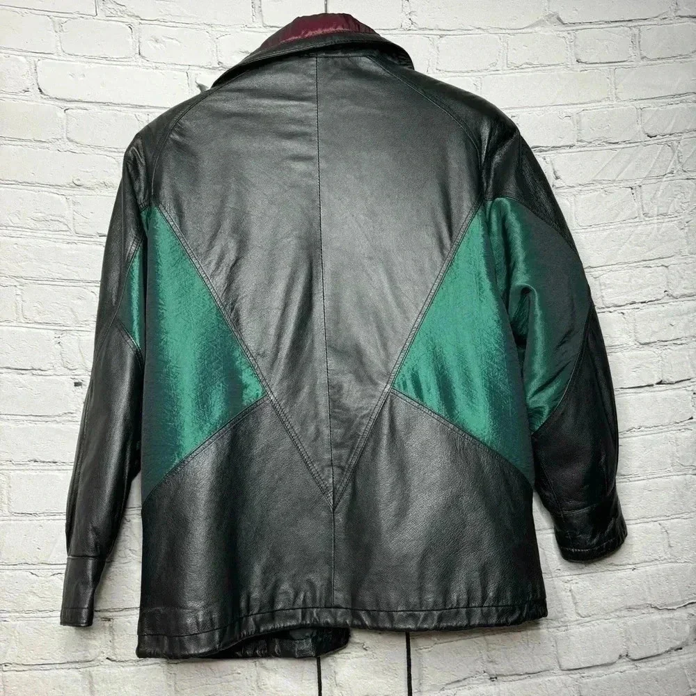 Vintage Pelle Men’s Leather & Nylon Jacket size Medium